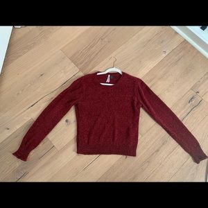 burgundy sweater
